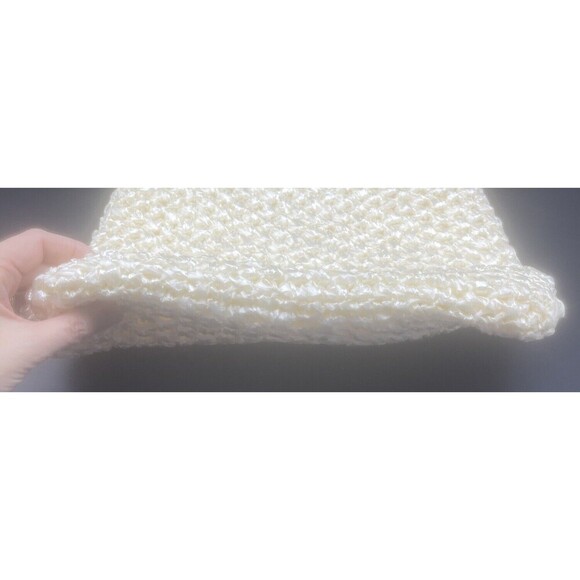 VTG Large IVORY Straw Handbag Purse Made In Italy 15” X 14” Spring Summer NWT - Picture 8 of 8